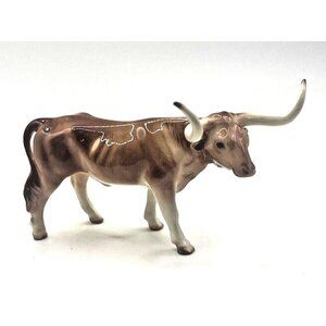 Hagen Renaker Genuine Vintage Retired Miniature Longhorn Steer Base/No Base